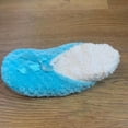 thumbnail image 3 of Wovix Women Comfort Thermal Fuzzy Ankle Bootie Slippers Anti- Sole Indoor Outdoor Solid Barefoot House Shoes Blue 42, 3 of 8