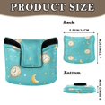 thumbnail image 2 of Haosy Clock Moon Star Golf Mallet Putter Cover Strong Magnetic Leather Golf Club Headcover Closure, 2 of 7