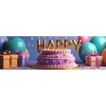 thumbnail image 3 of LUUFILx Happy 91st Birthday Banner Celebration Backdrop Cake Table Decoration Photography Props Backdrop Party Supplies Balloons Background Event, 3 of 7