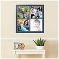 thumbnail image 2 of ArtToFrames Collage Photo Picture Frame with 4 - 12x12 Openings, Framed in White with Midnight Blue and Black Mats (CDM-3966-2), 2 of 8