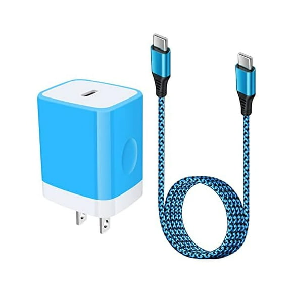USB C Wall Charger,20W PD Type C Charger Box Fast Charging Block & 6ft USB C Android Phone Charger Cable Compatible Google Pixel 9 Pro XL 8a 8 Pro 7a 7 Pro 6 5,Samsung Galaxy S24/S23/S22/S21 FE/Z Fold
