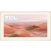 Restored TCL 55 Class NXTVISION Series QLED 4K HDR Smart Google Art TV New 2024 - 120Hz, Dolby Atmos Audio, Slim 1.1 Depth, Light Wood Frame & Flush Wall Mount Included - 55A300W