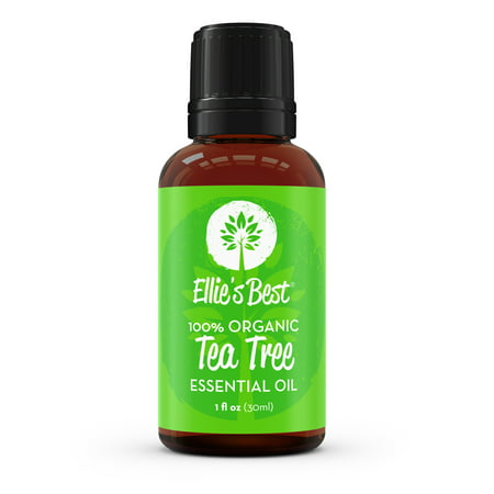 Organic Tea Tree Essential Oil - Therapeutic Grade - Melaleuca Oil from Melaleuca alternifolia - For Aromatherapy, Essential Oil Diffuser & Personal Care - Uncut & Pure - by Ellie's Best -