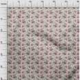 thumbnail image 3 of oneOone Cotton Flex White Fabric Florals Craft Projects Decor Fabric Printed By The Yard 40 Inch Wide, 3 of 4