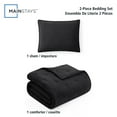 thumbnail image 4 of Mainstays 2-Piece Comforter Set, Rich Black, Twin, 4 of 9