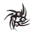 thumbnail image 3 of Corona de Halloween, coronas artificiales para colgar en la pared al aire libre, ventana, puerta delantera, corona para exteriores, comedor, casa embr 17 cm x 9 cm, 3 of 9