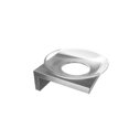 thumbnail image 1 of Volkano V1524 Erupt Glass Soap Dish - Brushed Nickel, 1 of 1