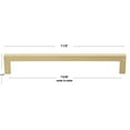 thumbnail image 4 of GlideRite 7-9/16 in. (192mm) Center-Center Solid Square Bar Cabinet Pull, Champagne Gold, 5 Pack, 4 of 4