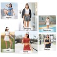 thumbnail image 3 of Faldas de tenis para mujer con bolsillos Forro de pantalones cortos deportivos 2 en 1 para entrenami Abanopi Falda deportiva, 3 of 7