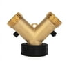 Camco Solid Brass Water "Y" Valve | Metal | Multicolor (20123)