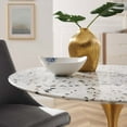 thumbnail image 6 of Modway Lippa 36" Round Terrazzo Dining Table in Gold White, 6 of 7