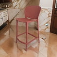 thumbnail image 6 of Benjara Celin 26" Counter Stool Chair- Set of 4- Stackable- Mesh Back- Orange, 6 of 6