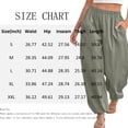 thumbnail image 4 of Yifymode Womens Balloon Pants Trendy Casual Elastic Waist Wide Leg Harem Pants Baggy Pleated Lantern Trousers, 4 of 7
