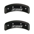thumbnail image 5 of MGP 4 Caliper Covers Engraved Front Gen 4/Camaro Engraved Rear Gen 4/Z28 Red finish silver ch, 5 of 6