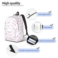 thumbnail image 5 of Daiia Breast Cancer Awareness (4) Vintage Canvas Backpack for Men and Women ,Hiking Backpack,Travel Laptop Bag for School,Large Capacity Backpack, 5 of 8