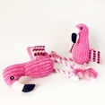 thumbnail image 5 of Dog Plush Toys, Flamingo Squeaky Chew Toy for Puppies and Small to Large Dogs, Interactive Teething Stuffed Toy, Soft Velvet Design for Indoor Play and Mental Stimulation, 5 of 6