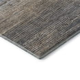 thumbnail image 3 of Addison Rugs Mayfield Premium Machine Washable Transitional Stripes Pewter Round Rug, 8' x 8', 3 of 5