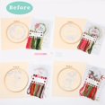 thumbnail image 2 of Kit de bordado REEWISLY Christmas 4 Set con anillos e hilos, 2 of 6