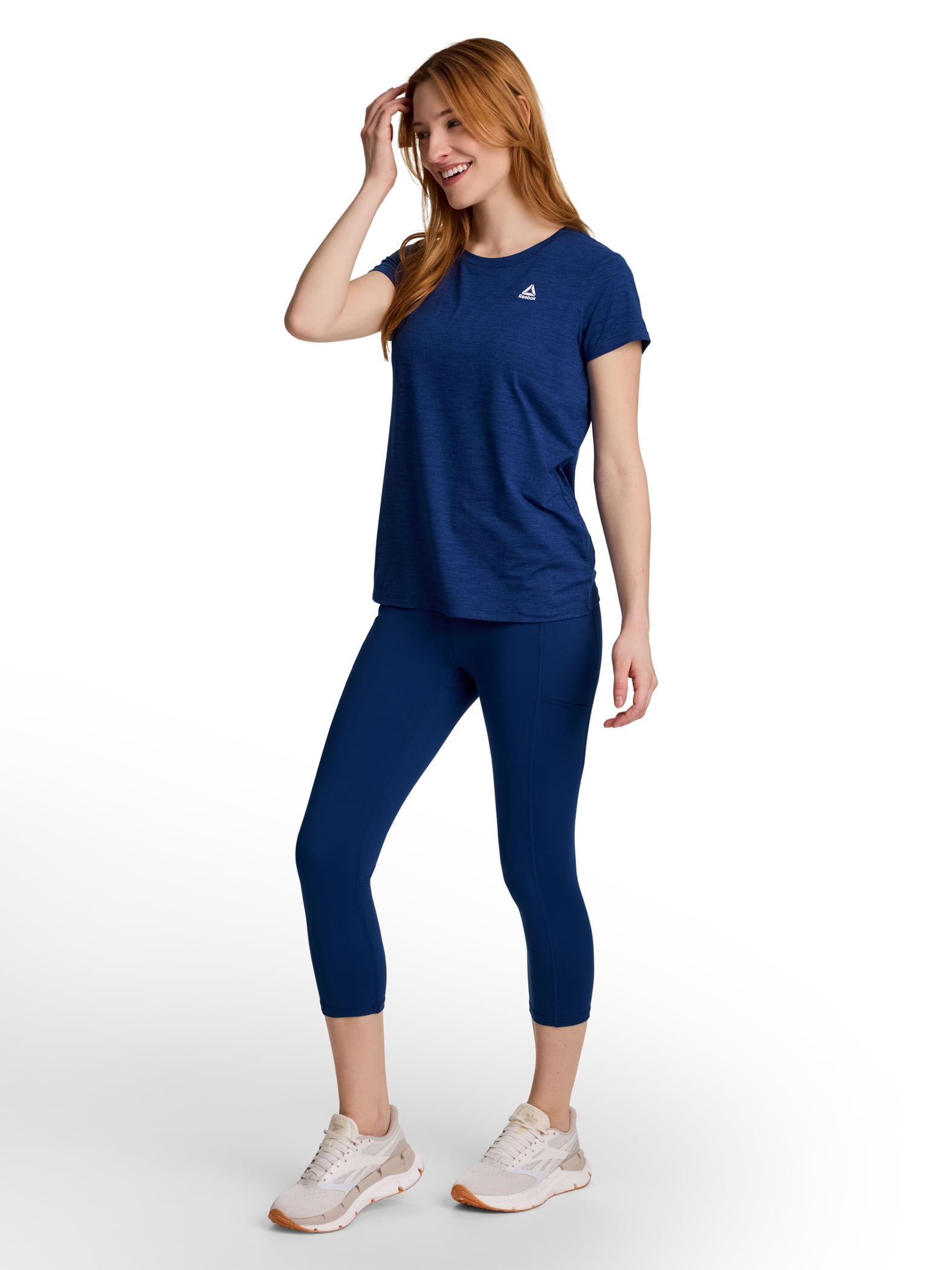 Reebok Women's and Women's Plus Everyday High Rise Capri Leggings, 20" Inseam, Sizes XS-4X