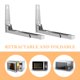 thumbnail image 3 of BESTYASH 1Jgo Repisa De Pared Para Microondas De Acero Inoxidable Con Plegable Y Ajustable, 3 of 8