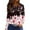 Black, variant on yuCgh Women's Casual Slit Hem Round Neck Long Sleeve T-Shirt, Vintage Print Loose Top, Fashion Ladies Blouse for Fall Season,Black L