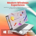 thumbnail image 6 of HP 17.3" HD+ Touchscreen Laptop, AMD Ryzen 5 7430U, 8GB RAM, 256GB SSD, Windows 11 Pro, Backlit Keyboard, AI Copilot, Silver, w/Accessory, 6 of 8