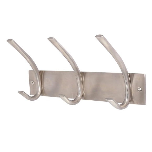 Perchero 3 Ganchos Flowell Zinc Niquel Cepillado