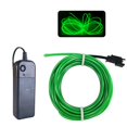 thumbnail image 2 of Tira de luces de neón MaxLax EL Wire verde de 5 m con paquete de baterías, 2 of 7