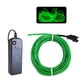 thumbnail image 2 of Tira de luces de neón MaxLax EL Wire verde de 5 m con paquete de baterías, 2 of 7