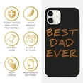 thumbnail image 4 of Case Yard Wooden Case for iPhone-11 Soft TPU Silicone cover Slim Fit Shockproof Wood Protective Phone Cover for Girls Boys Men and Women Supports Wireless Charging Best Dad Ever Design, 4 of 7