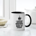 thumbnail image 4 of CafePress - I SURVIVED ANOTHER MEETING THAT SHOULD HAVE BEEN A - 11 oz Ceramic Mug - Novelty Coffee Tea Cup, 4 of 4