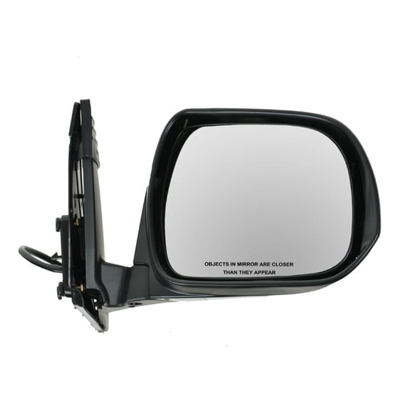 TRQ Mirror Power Heated RH Right Passenger Black for 08-13 Toyota Highlander MRA05736