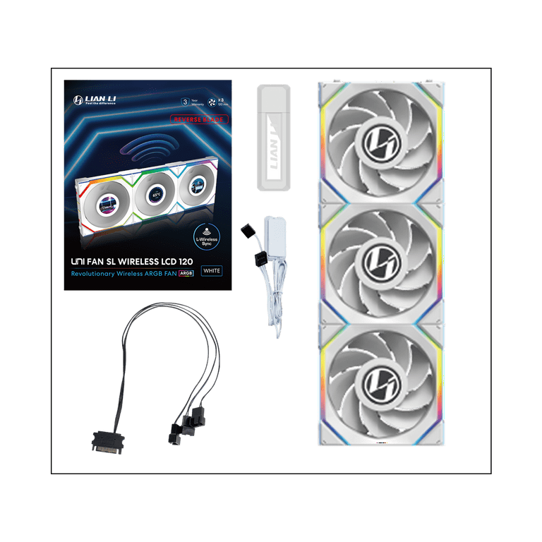 Lian Li SL WIRELESS LCD 120 RGB コントローラー付 UNI FAN SL Wireless - LIAN LI is a Leading Provider of PC Cases