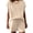 Apricot, variant on Two Piece Sets for Women Summer Crew Neck Lounge Short Sets Cap Sleeve Sweatsuit with Pocket Matcha Color XXL