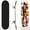 Color1, variant on 31" x 8" Complete Skateboard,7-ply Maple Deck Abstract Skate Board for Beginners