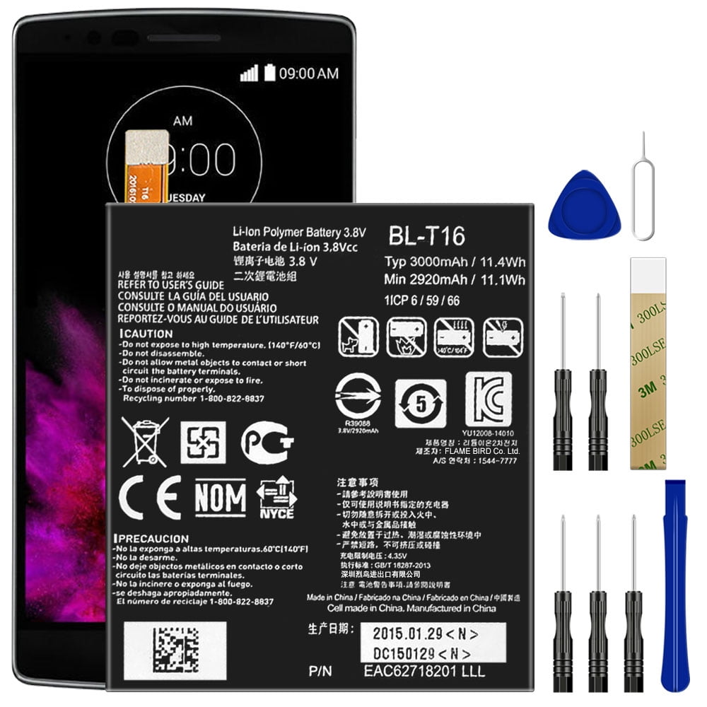Replacement Battery BL-T16 For Samsung AT&T LG G Flex 2 H950 Tool