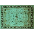 thumbnail image 1 of Ahgly Company Indoor Rectangle Oriental Turquoise Blue Industrial Area Rugs, 5' x 8', 1 of 4