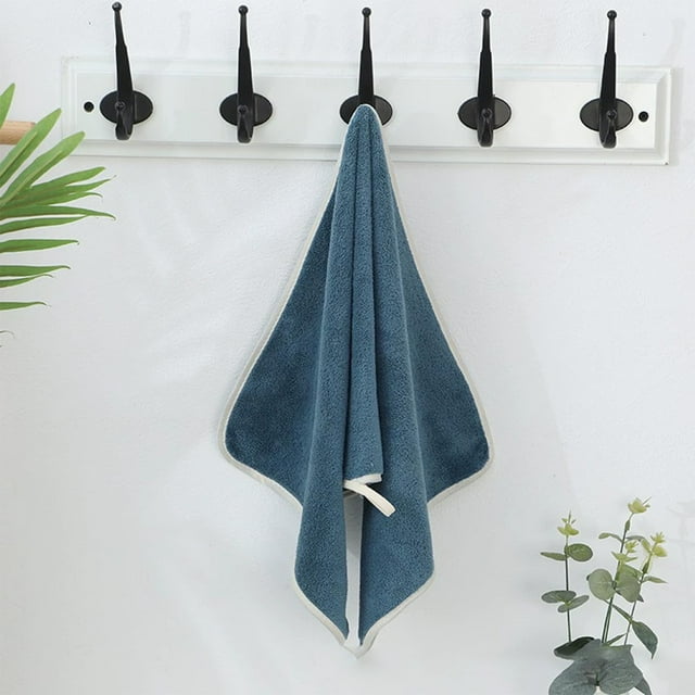 High Density Imitation Wool Bath Towels Super Absorbent & Quick Dry Eco-Friendly Face & Hand Towels for Gym Spa Travel or Home Multi-Color Soft Coral Fleece