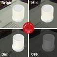 thumbnail image 5 of Macally Small Bedside Lamp with USB Port - Smart Touch Lamp with USB Charging Ports - Dimmable Warm White Light - Perfect as LED Bedroom Nightstand Lamp or Bedside Night Light USB Charger - White, 5 of 11