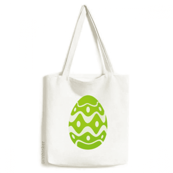 Easter Festival Egg Design Culture Pattern Tote Canvas Bag Shopping Satchel Casual Handbag