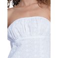 thumbnail image 4 of xiaxaixu Mini Robes pour les Femmes, Envelopper la Poitrine Robe Décontractée Dentelle Fleur Bustier Dos Nu Cocktail Robe d'Été Fête Club, 4 of 7
