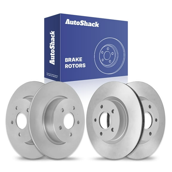 AutoShack Front Vented & Rear Solid Brake Rotors 4-PC Set Replacement for 2013-2018 Ford C-Max