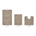thumbnail image 4 of Better Trends 3 Piece Bathroom Rug Set 100% Cotton Extra Soft Tufted Bath Rug Water Absorbent Non-Slip Bath Mat Machine Washable (Beige) Hugo Collection, 4 of 7