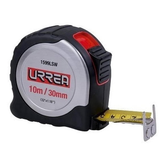 Flexómetro de Acero Inoxidable 8m x 30 mm 1598LSW Urrea