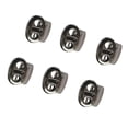 thumbnail image 5 of (Pack of 6) Gray Metal two holes Cord Locks Clamp Slider for , Elastic Cord, Accessory Cordage, Drawstrings, Sewing, 5 of 7