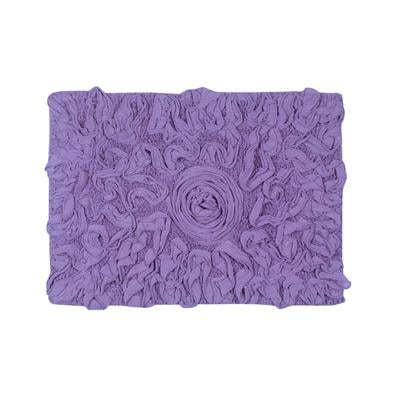 Home Weavers Bell Flower Bath Rug, 17" X 24" - Purple