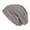 Gray, variant on Slouchy Beanie Hat Headwear Women Frontal Lace Cross Bonnet Hijab Turban Hat Chemo Cap