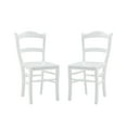 thumbnail image 2 of Linon Lantana Wood Dining Side Accent Chair, Set of 2, White, 2 of 13