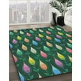 thumbnail image 3 of Ahgly Company Machine Washable Indoor Rectangle Transitional Green Area Rugs, 4' x 6', 3 of 7