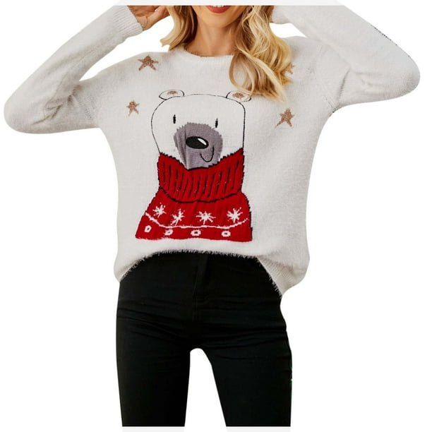 Polar bear deals christmas jumper womens